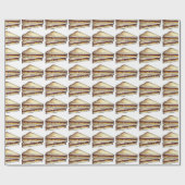PBJ Pindakaas en Jelly Sandwiches Cadeaupapier (Vlak)