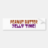 Pbj Tijd Bumpersticker (Voorkant)