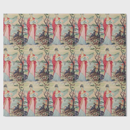  PBN Aziatische vrouw die papier verpakt (Vlak)