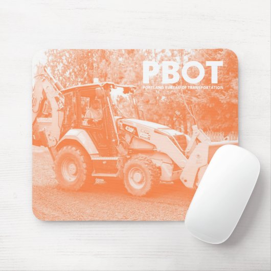 PBOT Backhoe Mousepad Muismat (Met muis)