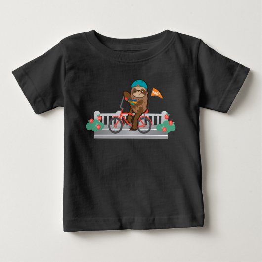 PBOT Sloth Bike baby t-shirt (Voorkant)