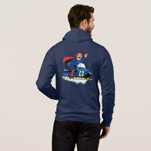 PBR Team Snowmobile Hoodie (Achterkant volledig)
