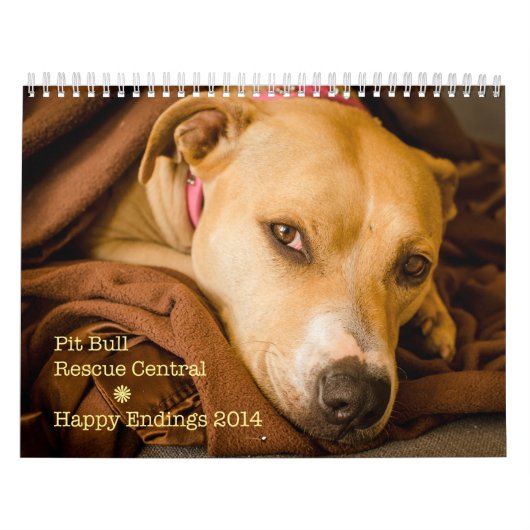 PBRC's Happy Endings Pit Bull Calendar 2014 Kalender (Hoes)
