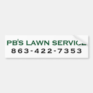 PB's Lawn Service Bumpersticker