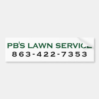 PB's Lawn Service Bumpersticker