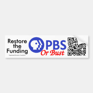 PBS of Bust Bumpersticker