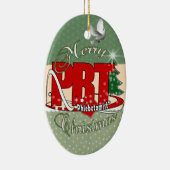 PBT CHRISTMAS PHLEBOTOMIST LABORATOORY KERAMISCH ORNAMENT (Rechts)