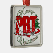 PBT CHRISTMAS PHLEBOTOMIST LABORATOORY METALEN ORNAMENT (Rechts)