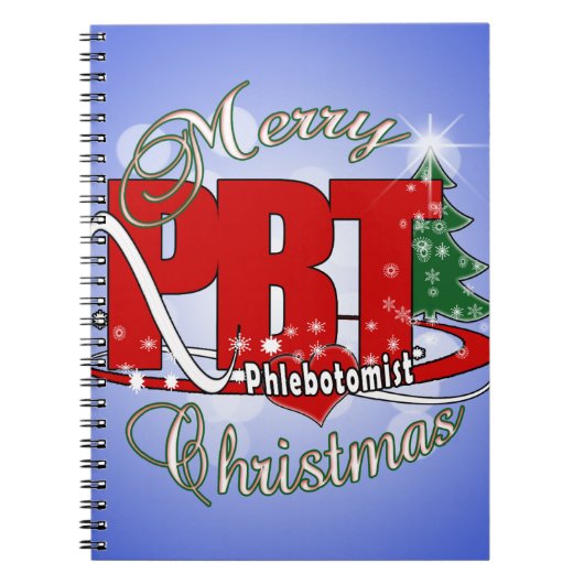 PBT CHRISTMAS PHLEBOTOMIST LABORATOORY NOTITIEBOEK (Voorkant)