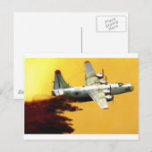 PBY Firefighter Vliegtuig Briefkaart (Voorkant / Achterkant)