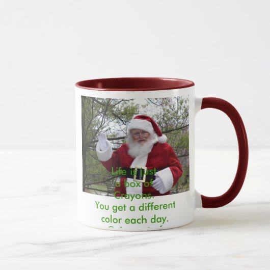 PC010007, Life is slechts een doos van Crayons.Je Mok (Rechts)