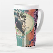 PC2506 - Letter Crow Latte Mok (Rechterhoek)
