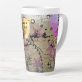 PC2508 - amusement uil Latte Mok (Rechterhoek)