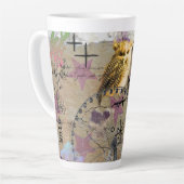 PC2508 - amusement uil Latte Mok (Linkerhoek)