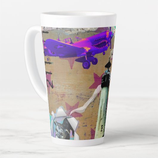 PC2510 - Vuurtoren Buzz Latte Mok (Linkerhoek)