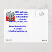 PC, 400ste Jubileum Aankomst van de Eerste Polis.. Briefkaart (Achterkant)