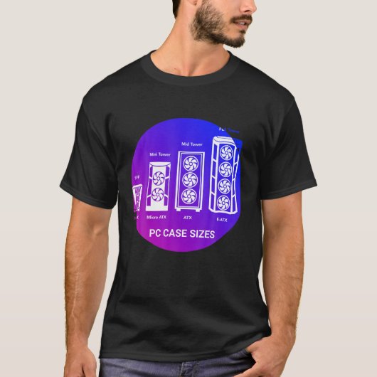 PC Builder - Circulair RGB-Hoesje met afmetingen v T-shirt (Voorkant)