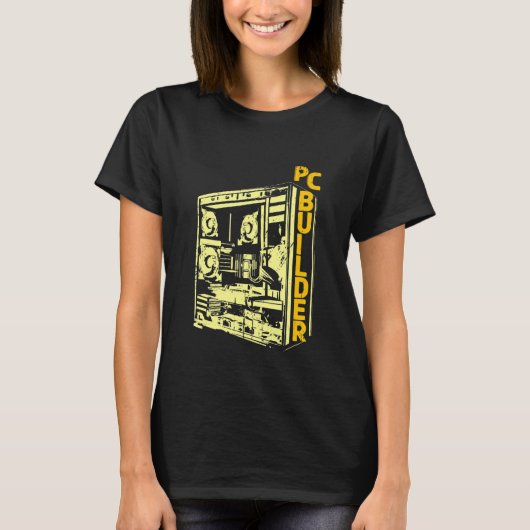 PC Builder Computer Engineer Information Technolog T-shirt (Voorkant)