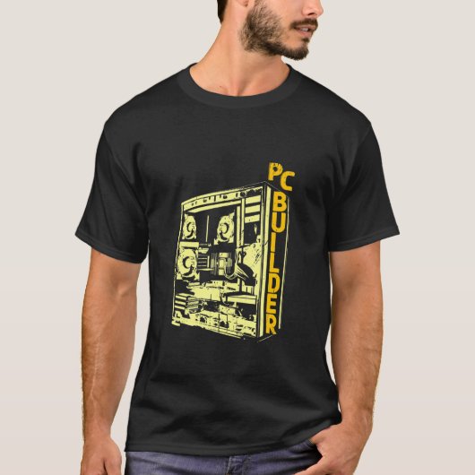 PC Builder Computer Engineer Information Technolog T-shirt (Voorkant)
