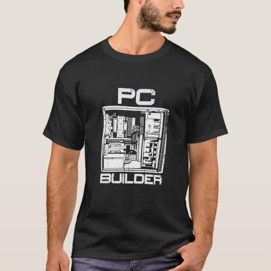 PC Builder Computer Expert Information Technology T-shirt (Voorkant)