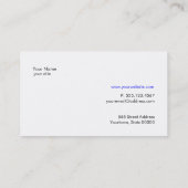 PC Computer Reparatie Technicus Simple Black Visitekaartje (Achterkant)