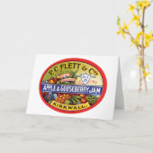 PC Flett & Cos. Appel- & Kruisbessenjam Kaart (Gele Bloem)
