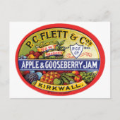 PC Flett & Cos. Apple & Gooseberry Jam Briefkaart (Voorkant)