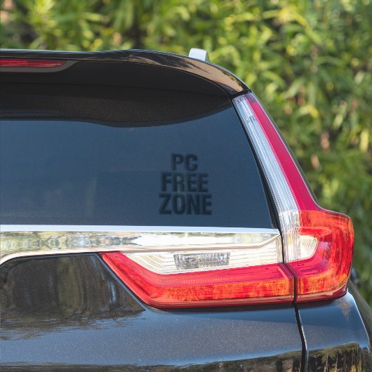 PC Free Zone contour sticker (Auto Zijkant)