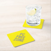 PC Free Zone geel diamantpapier onderzetters (Insitu)