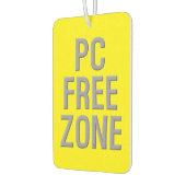 PC Free Zone gele auto luchtverfrisser (Links)