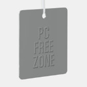 PC Free Zone grijs ornament met vierkante openinge (Voorkant Rechts)