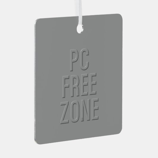 PC Free Zone grijs ornament met vierkante openinge (Voorkant Rechts)