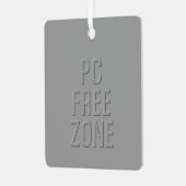 PC Free Zone grijs ornament met vierkante openinge (Voorkant links)