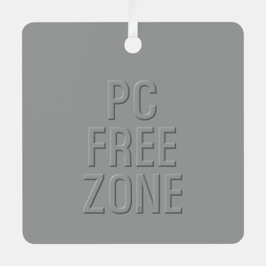 PC Free Zone grijs ornament met vierkante openinge (Voorkant)