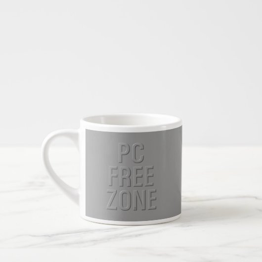 PC Free Zone grijze espresso-mok Espresso Kop (Links)