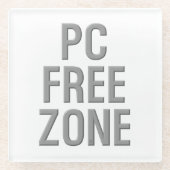 PC Free Zone helder onderzetter (Voorkant)