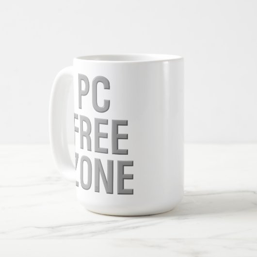 PC Free Zone-mok Koffiemok (Voorkant links)