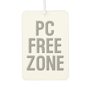 PC Free Zone witte auto luchtverfrisser
