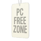 PC Free Zone witte auto luchtverfrisser (Links)