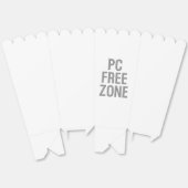PC Free Zone witte popcorn dozen Bedankdoosjes (Ongevouwen)