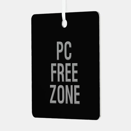 Pc Free Zone zwart ornament (Voorkant links)