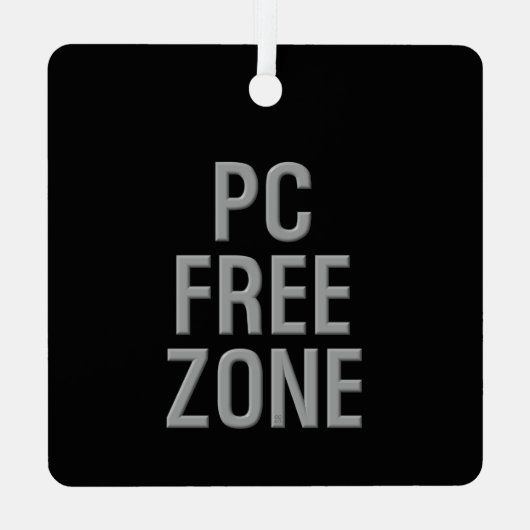 Pc Free Zone zwart ornament (Achterkant)
