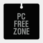 Pc Free Zone zwart ornament (Voorkant)