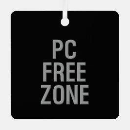 Pc Free Zone zwart ornament