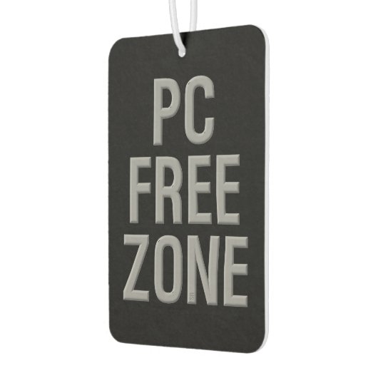 PC Free Zone zwarte auto luchtverfrisser (Links)