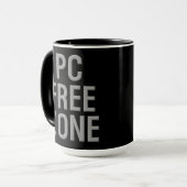 Pc Free Zone zwarte combo-mok Mok (Voorkant links)