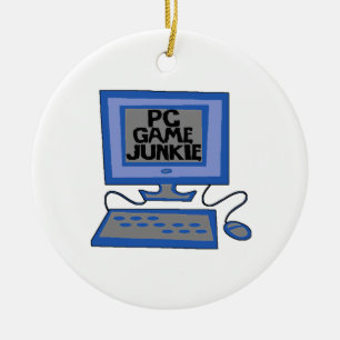 PC Game Junkie Keramisch Ornament