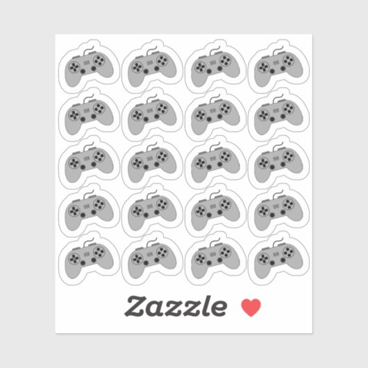 PC-gamecontroller Gaming Bujo-planner  Sticker (Vel)