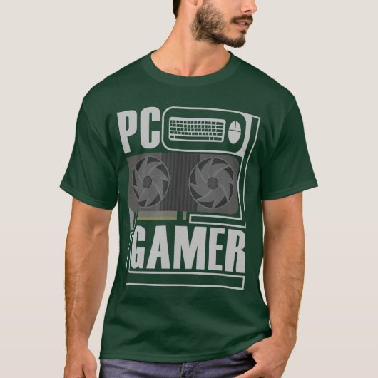 PC-gamer computer gaming GPU-cadeau vriend T-shirt (Voorkant)