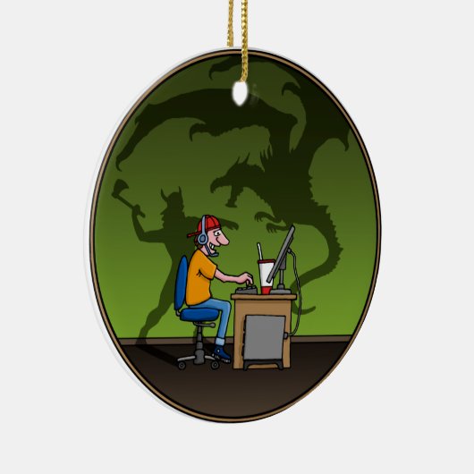 PC Gamer Keramisch Ornament (Rechts)